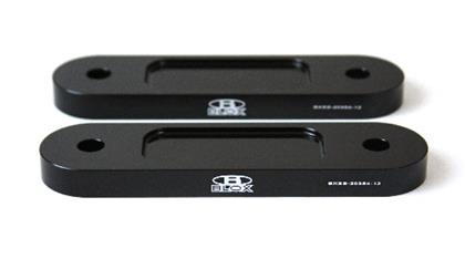 BLOX Honda S2000 Racing Front 12mm Thin Spacer Bump Steer Kit - Black (Lowered 1in and more)