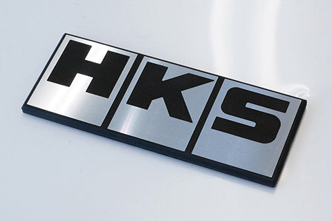 HKS Silver Block Logo Emblem