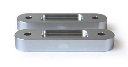 BLOX Honda S2000 Racing Front 20mm Thick Spacer Bump Steer Kit - Silver (Lowered 1in and more)