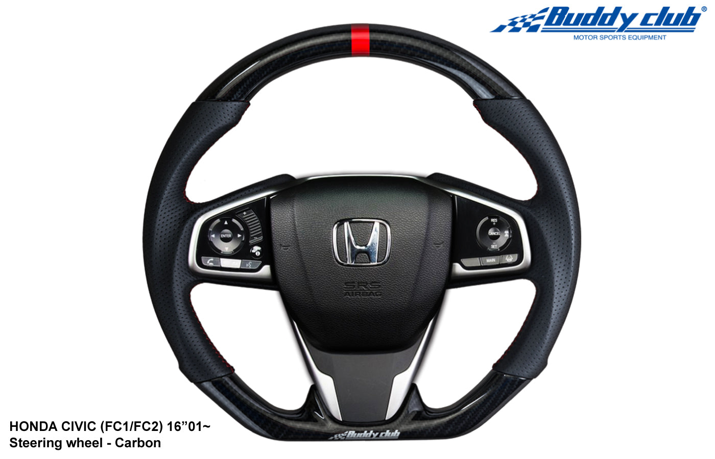 Buddy Club Sport Steering Wheel Civic 16+ -Carbon Style