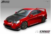 J'S RACING RSX DC5 Street Ver. Total Aero System CFRP (early model)
