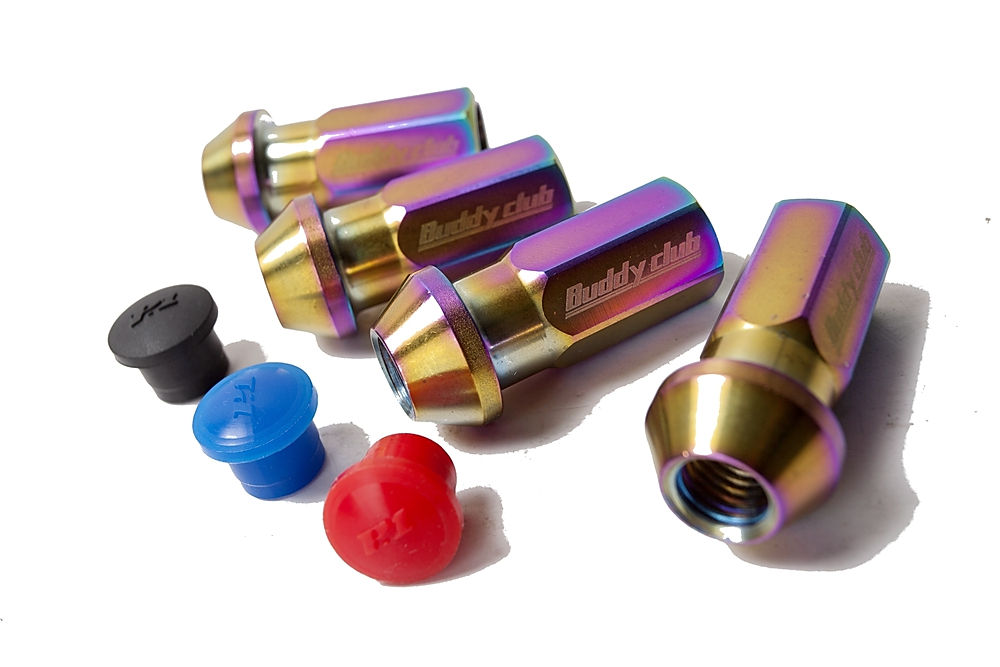 Buddy Club Lug Nut End Cap -Red 20 pcs