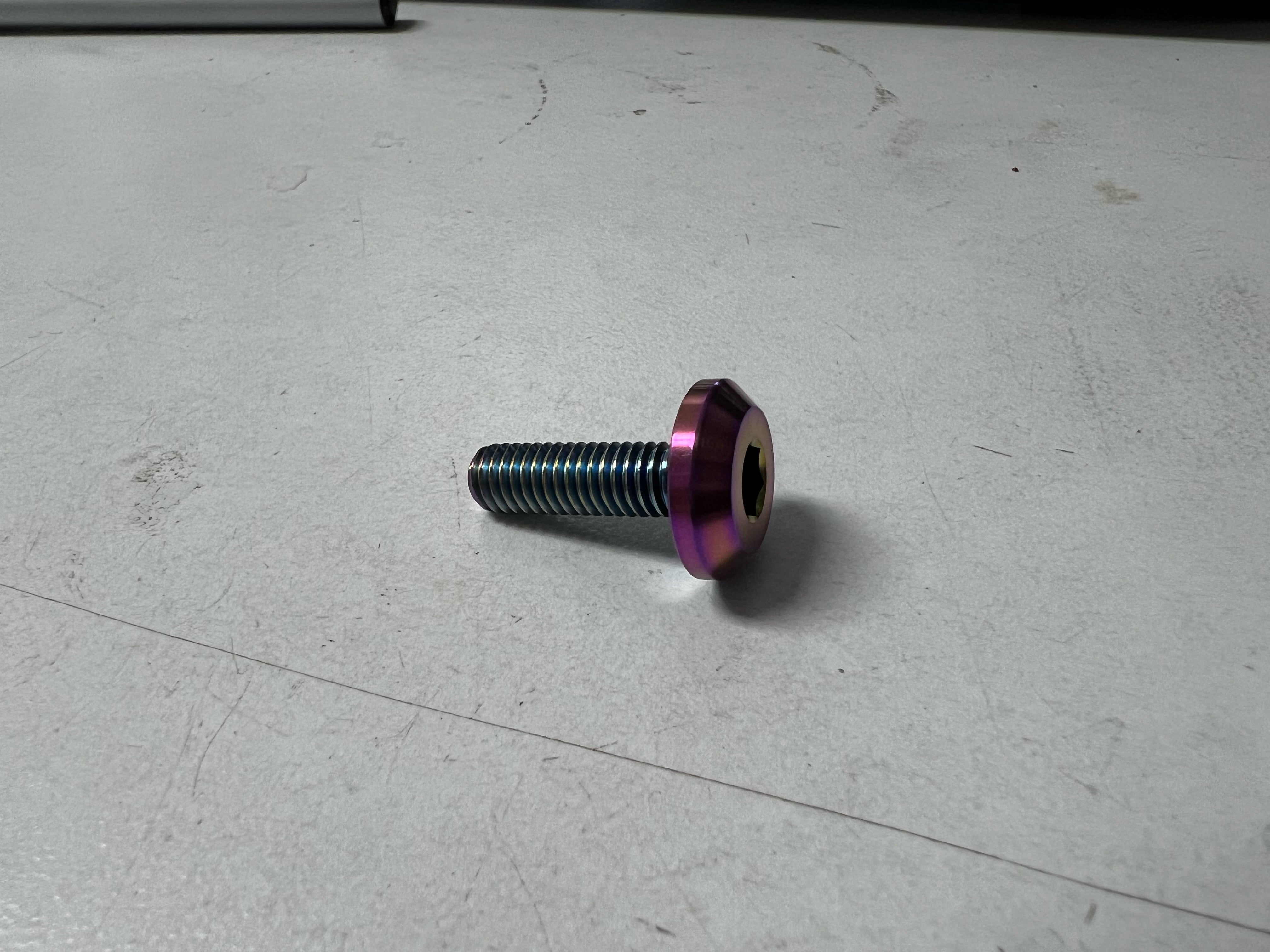 Titanium Fender/License Plate Bolts