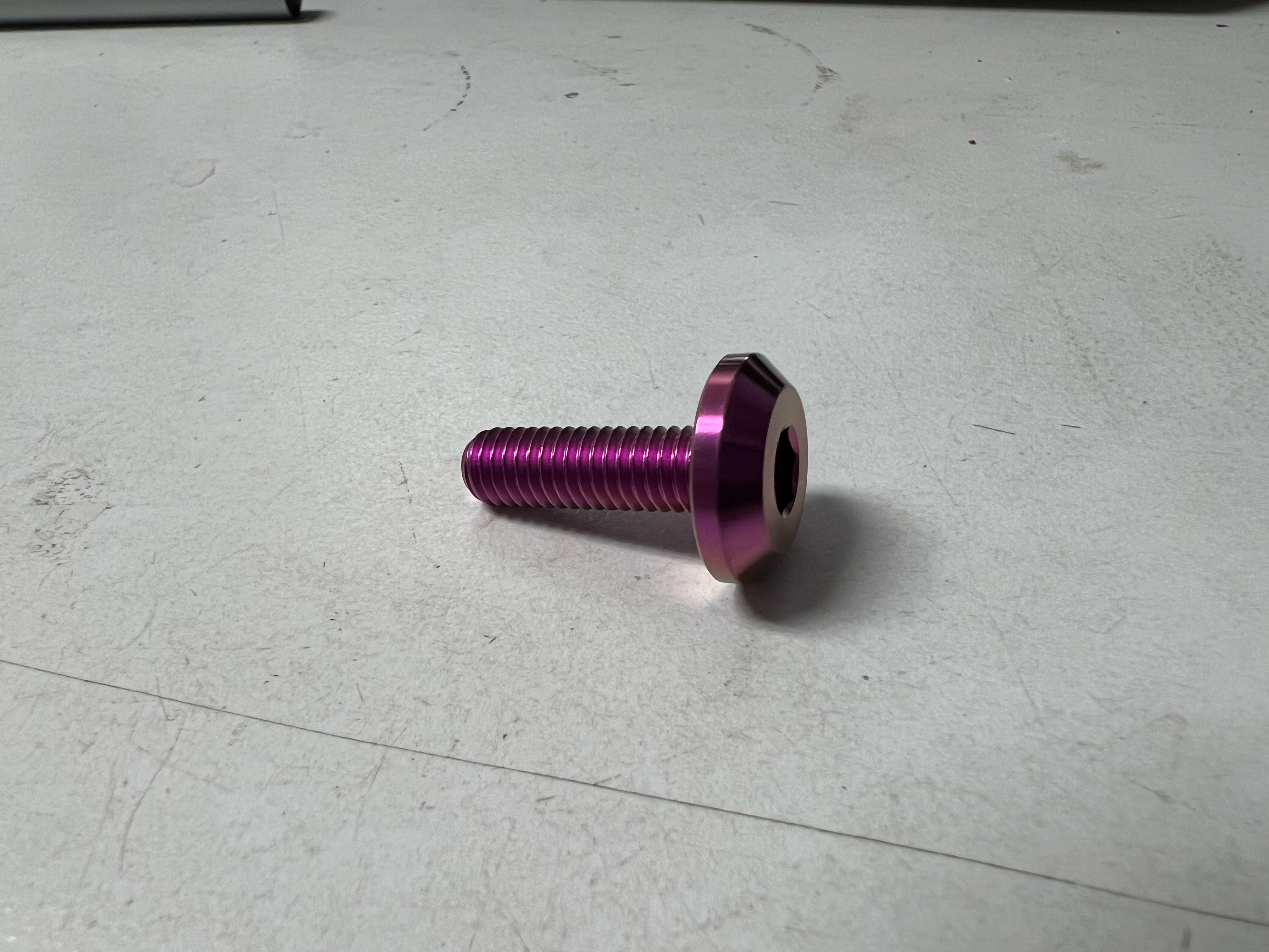 Titanium Fender/License Plate Bolts