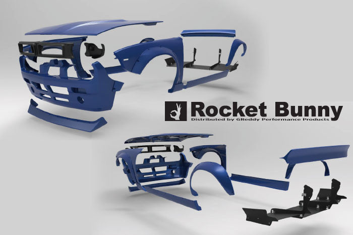 Full Rocket Bunny 240SX (S14) V2 "Boss" Conversion Aero Kit