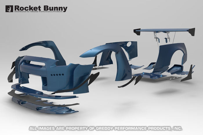 Full Rocket Bunny R35 GT-R Wide-Body Aero Kit With Wing