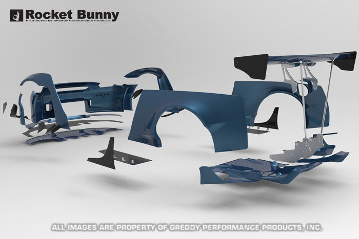 Full Rocket Bunny R35 GT-R Wide-Body Aero Kit With Wing