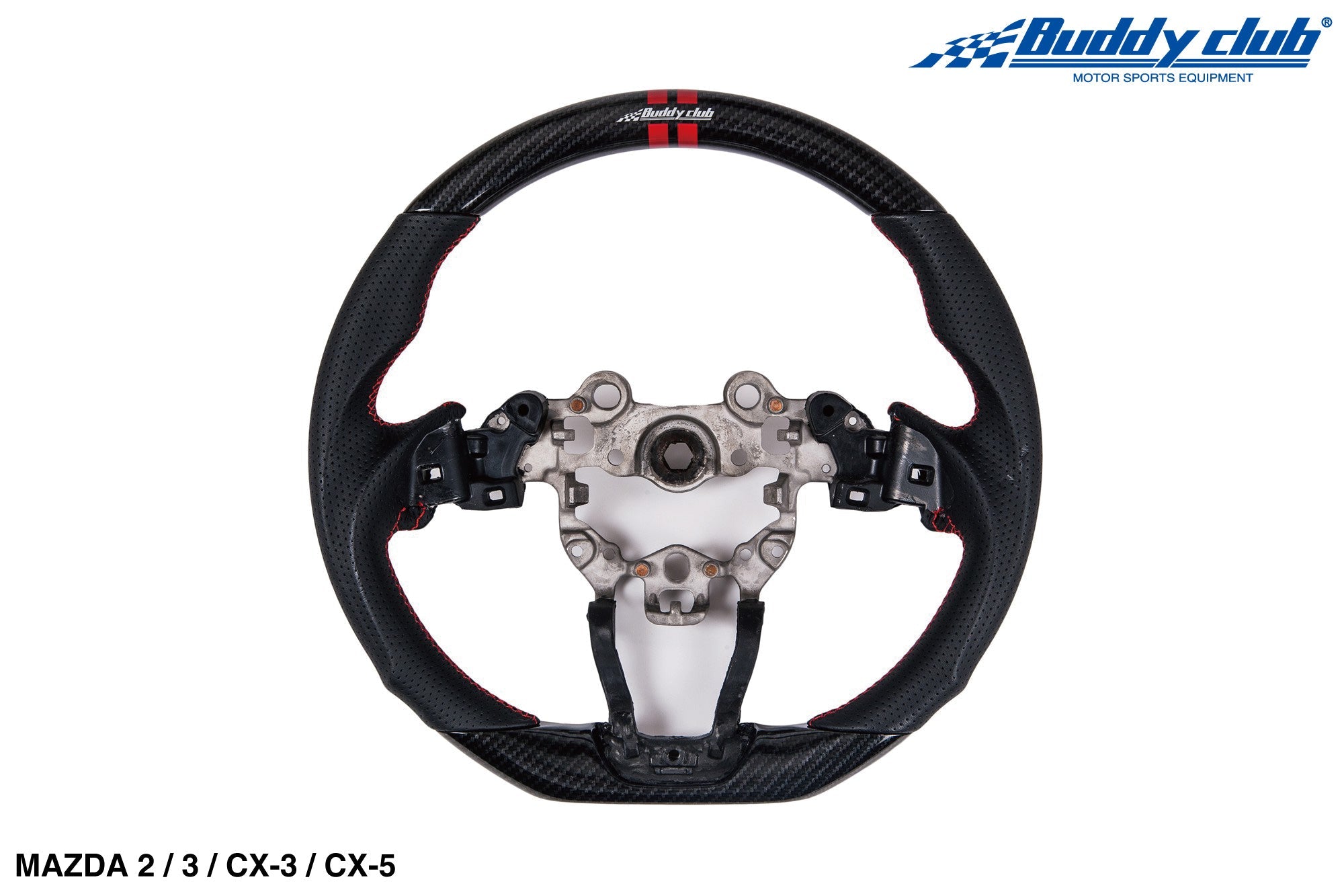 Buddy Club Sport Steering Wheel Mazda CX3/5/8 16+ -Carbon Style