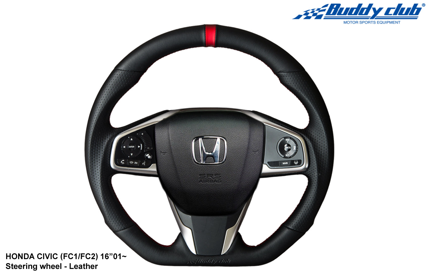 Buddy Club Sport Steering Wheel Civic 16+ -Leather