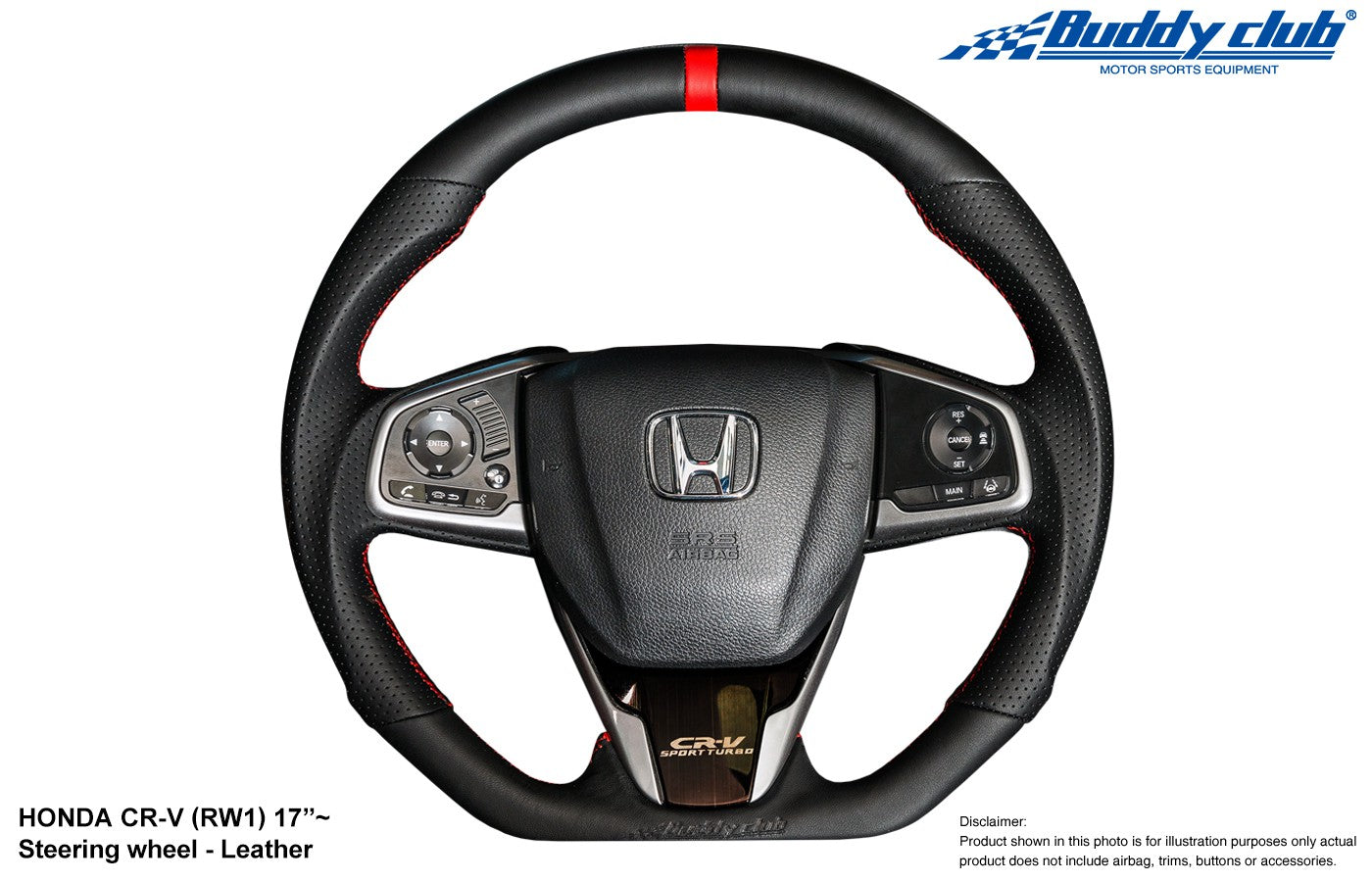 Buddy Club Sport Steering Wheel CR-V 17-18 -Leather